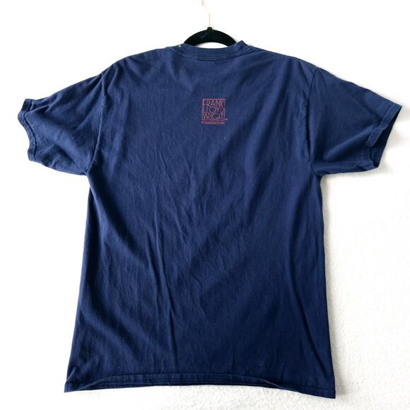 Frank Lloyd Wright Foundation T-Shirt Size M Navy Blue Graphic Art Tee - Picture 5 of 8